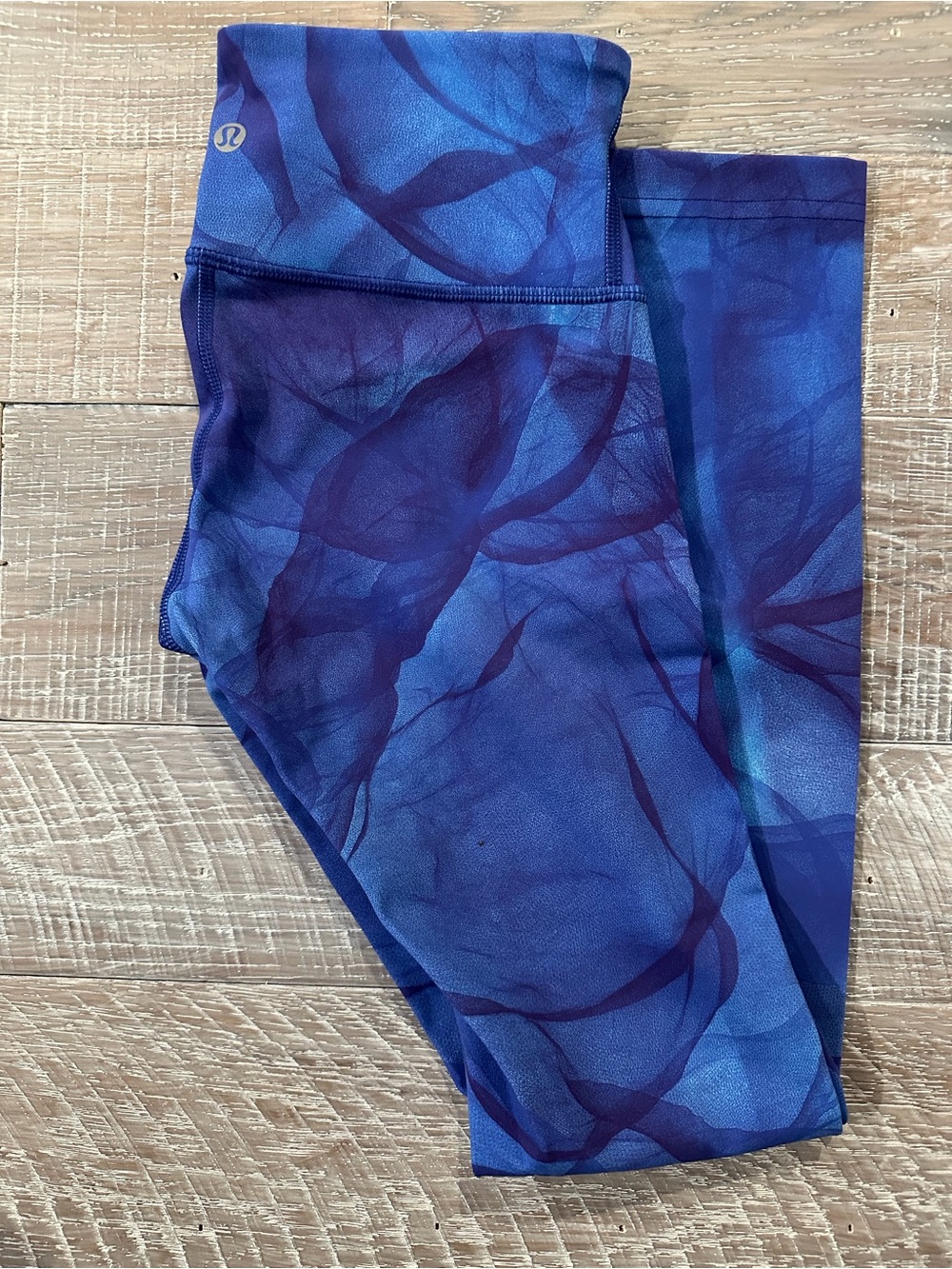 lululemon athletica Wunder Under Crop Leggings Midnight Tulle Multi Watercolor